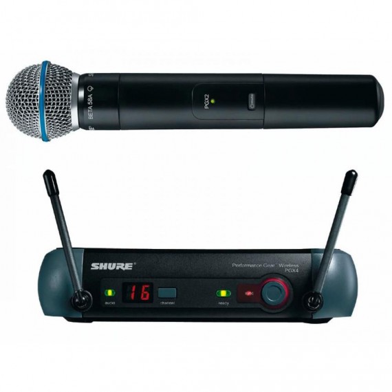 Microfone Shure Wireless PGX4 SM 58